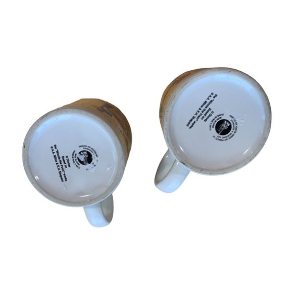 Disney WInnie the Pooh Harvest Gift Yellow Tigger Piglet Lot of 2 Mugs Cups Coff - Picture 5 of 5